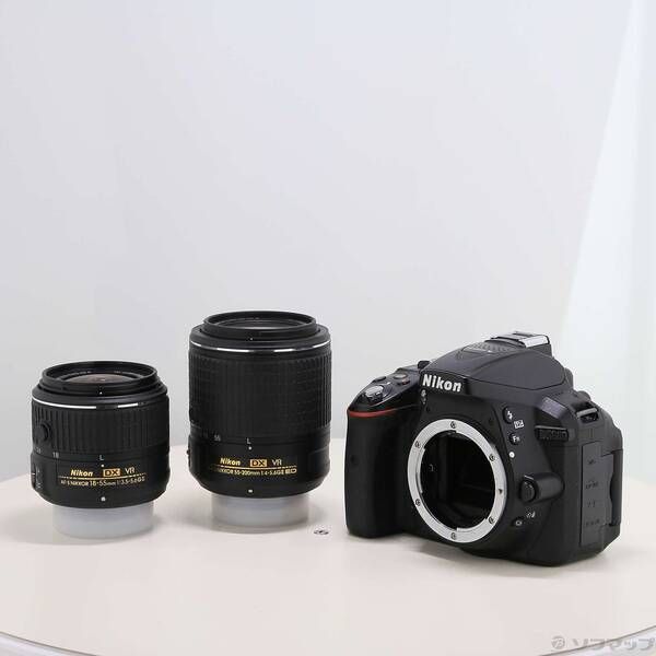 ソフマップ 〔中古品〕 NIKON D5300 ダブルズームキット2 ブラック (2416万画素/SDXC)【262】