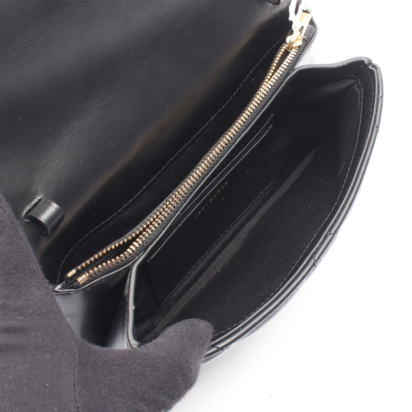 トリーバーチ Tory Burch ショルダーバッグ Kira Diamond 158624001 ブラック レザー ショルダーバッグ レディース 新品