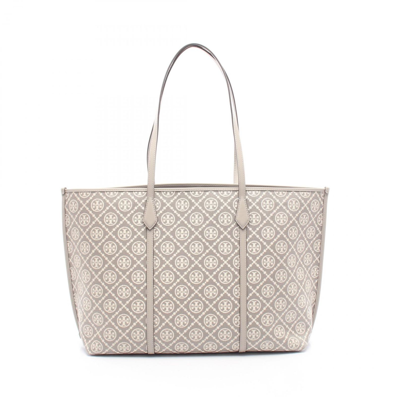 トリーバーチ Tory Burch トートバッグ PERRY T MONOGRAM 178182020 グレー キャンバス レザー トートバッグ レディース 新品