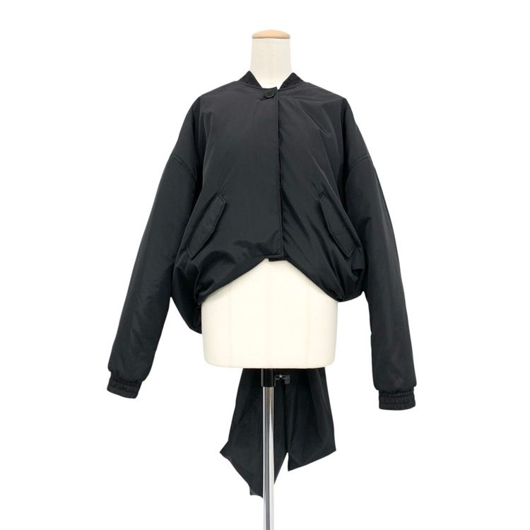 CECILIE BAHNSEN セシリーバンセン UBON JACKET バッリボン中綿ブルゾン ブラック 8 2.23OTW14002