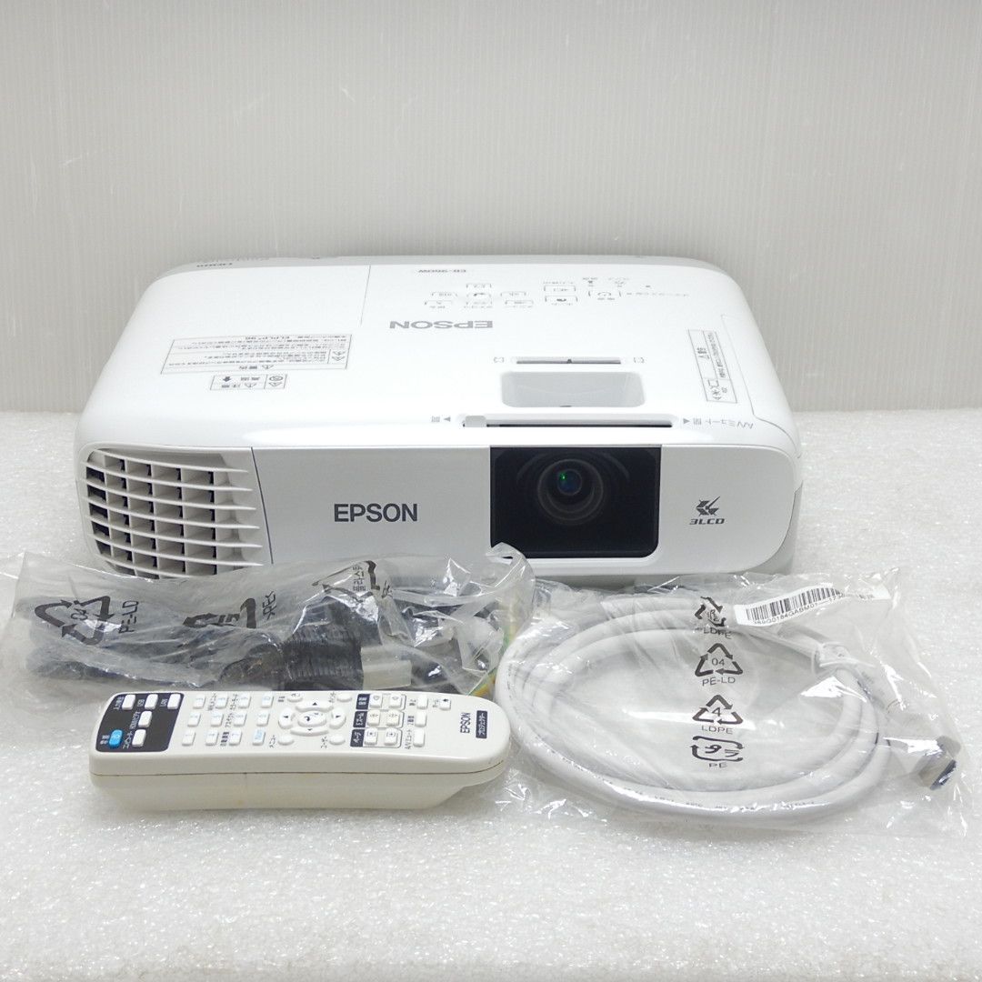 【美品】EPSON EB-960W プロジェクター WXGA 3,800lm ランプ点灯時間37H/0H 中古 001