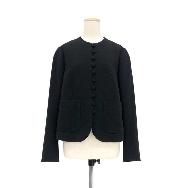 2025AW Mame Kurogouchi マメクロゴウチ Acetate Polyester Collarless