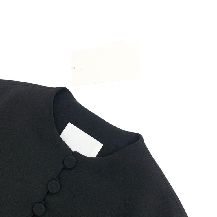 2025AW Mame Kurogouchi マメクロゴウチ Acetate Polyester Collarless