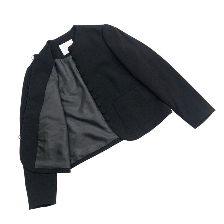 2025AW Mame Kurogouchi マメクロゴウチ Acetate Polyester Collarless