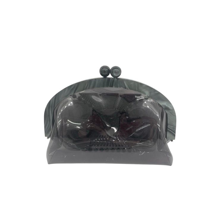 Mame Kurogouchi マメクロゴウチ Vinyl Chloride GAMAGUCHI Clutch Bag