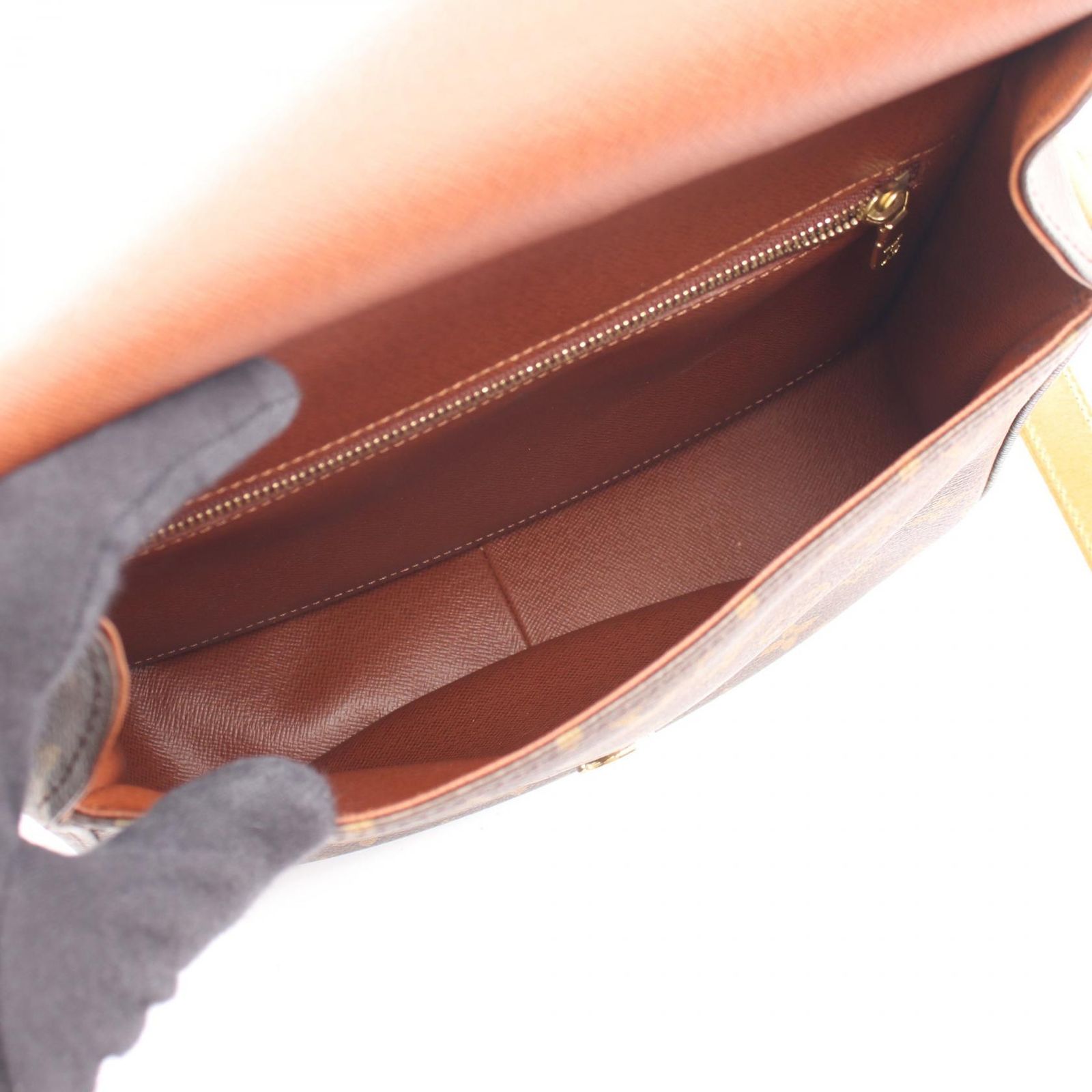 ルイ・ヴィトン LOUIS VUITTON ショルダーバッグ サンクルーGM M51242 PVCコーティングキャンバス レザー サンクルーGM レディース Used B