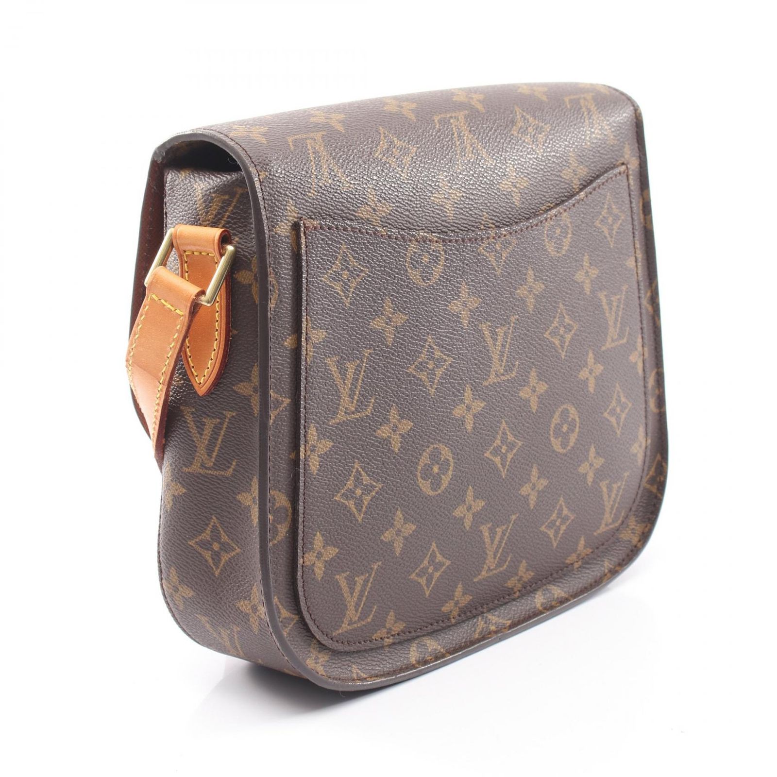 ルイ・ヴィトン LOUIS VUITTON ショルダーバッグ サンクルーGM M51242 PVCコーティングキャンバス レザー サンクルーGM レディース Used B
