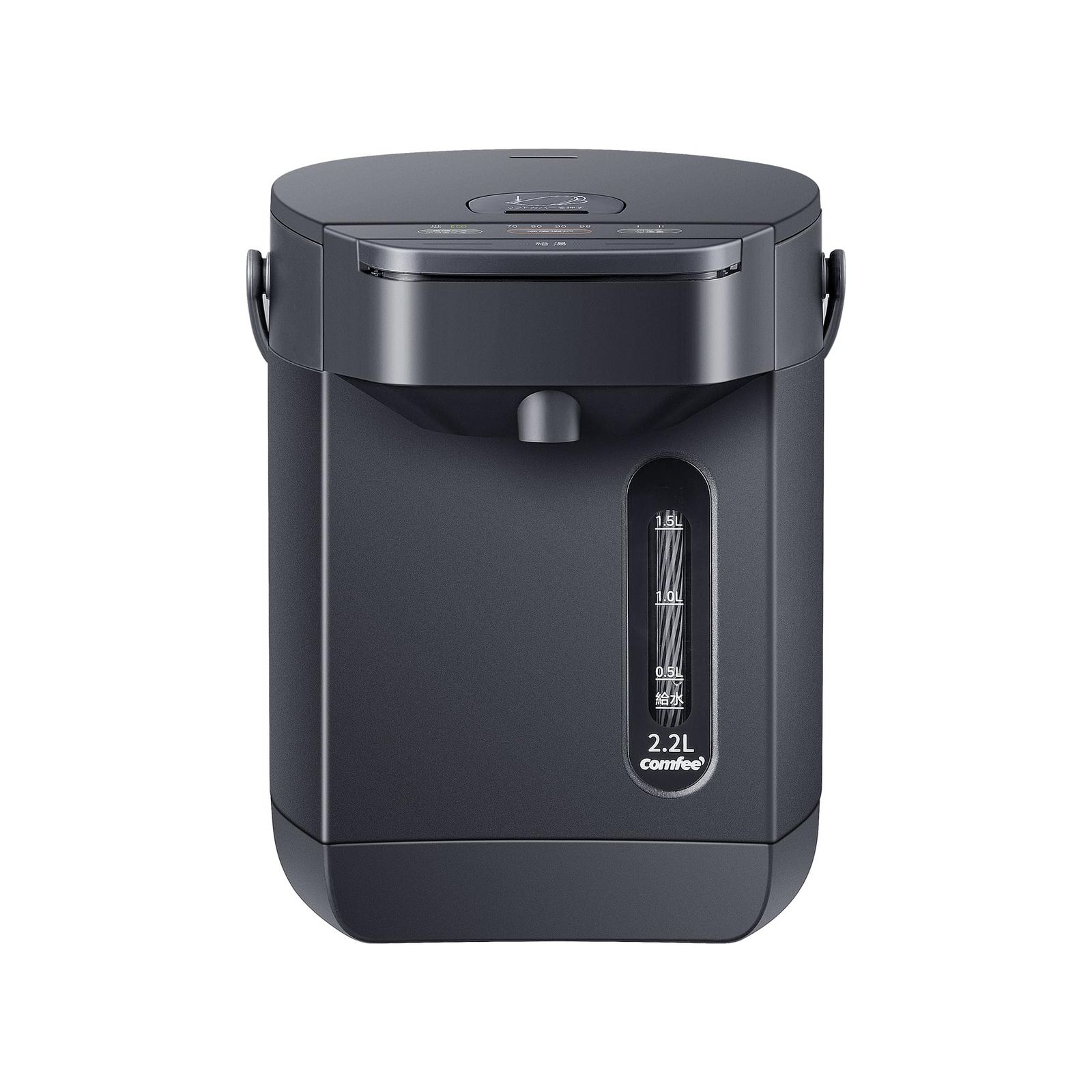 COMFEE' 電気ポット 電動お湯ポット 2.2L マイコン 保温温度調整 安全ロック 湯量選択 機能 省エネ インディゴグレーpms b9a1a03b