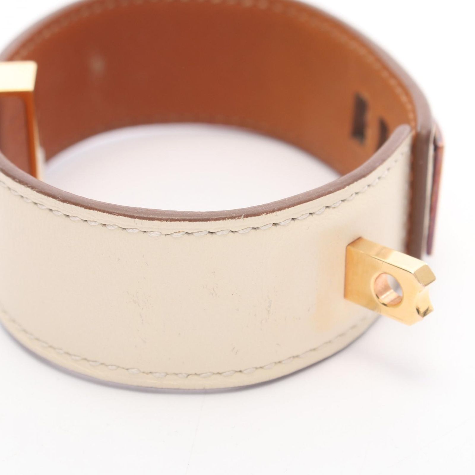エルメス HERMES バングル コリエドシアン24 GP(ゴールドメッキ) レザー コリエ・ド・シアン レディース Used B エルメス HERMES バングル コリエドシアン24 GP(ゴールドメッキ) レザー コリエ・ド・シアン レディース Used B