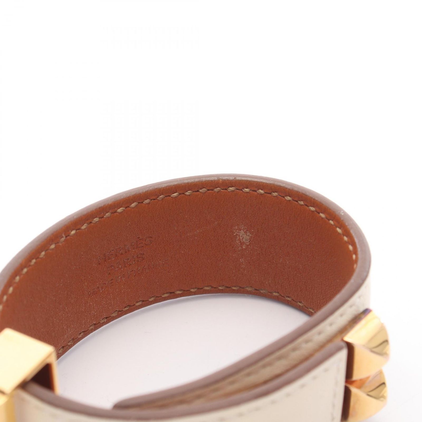 エルメス HERMES バングル コリエドシアン24 GP(ゴールドメッキ) レザー コリエ・ド・シアン レディース Used B エルメス HERMES バングル コリエドシアン24 GP(ゴールドメッキ) レザー コリエ・ド・シアン レディース Used B