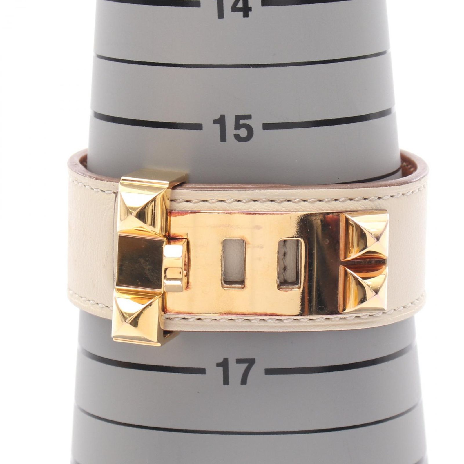 エルメス HERMES バングル コリエドシアン24 GP(ゴールドメッキ) レザー コリエ・ド・シアン レディース Used B エルメス HERMES バングル コリエドシアン24 GP(ゴールドメッキ) レザー コリエ・ド・シアン レディース Used B