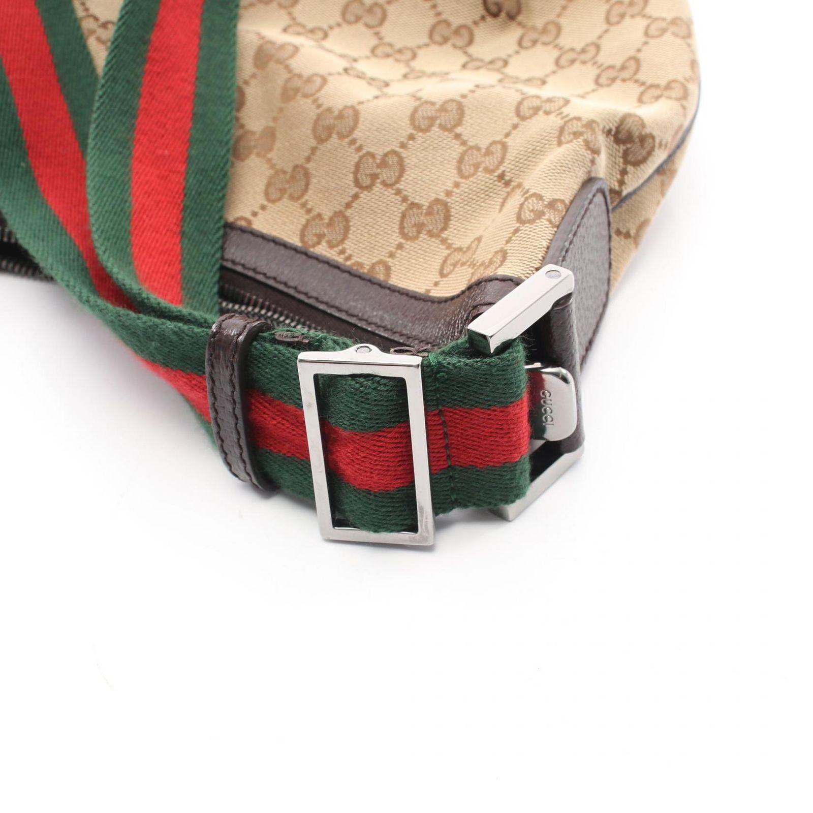 グッチ GUCCI ショルダーバッグ GGキャンバス 181092 ベージュ/ブラウン キャンバス レザー シェリーライン ショルダー レディース Used B