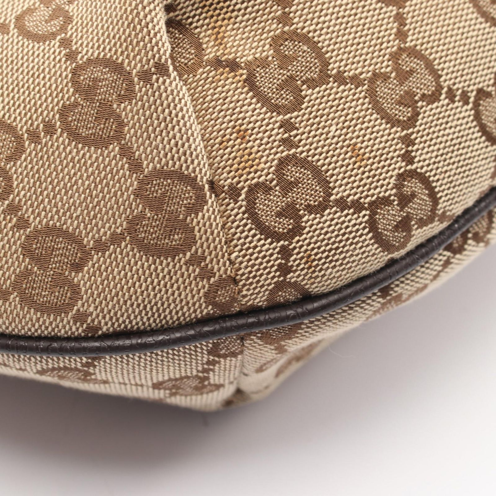 グッチ GUCCI ショルダーバッグ GGキャンバス 181092 ベージュ/ブラウン キャンバス レザー シェリーライン ショルダー レディース Used B