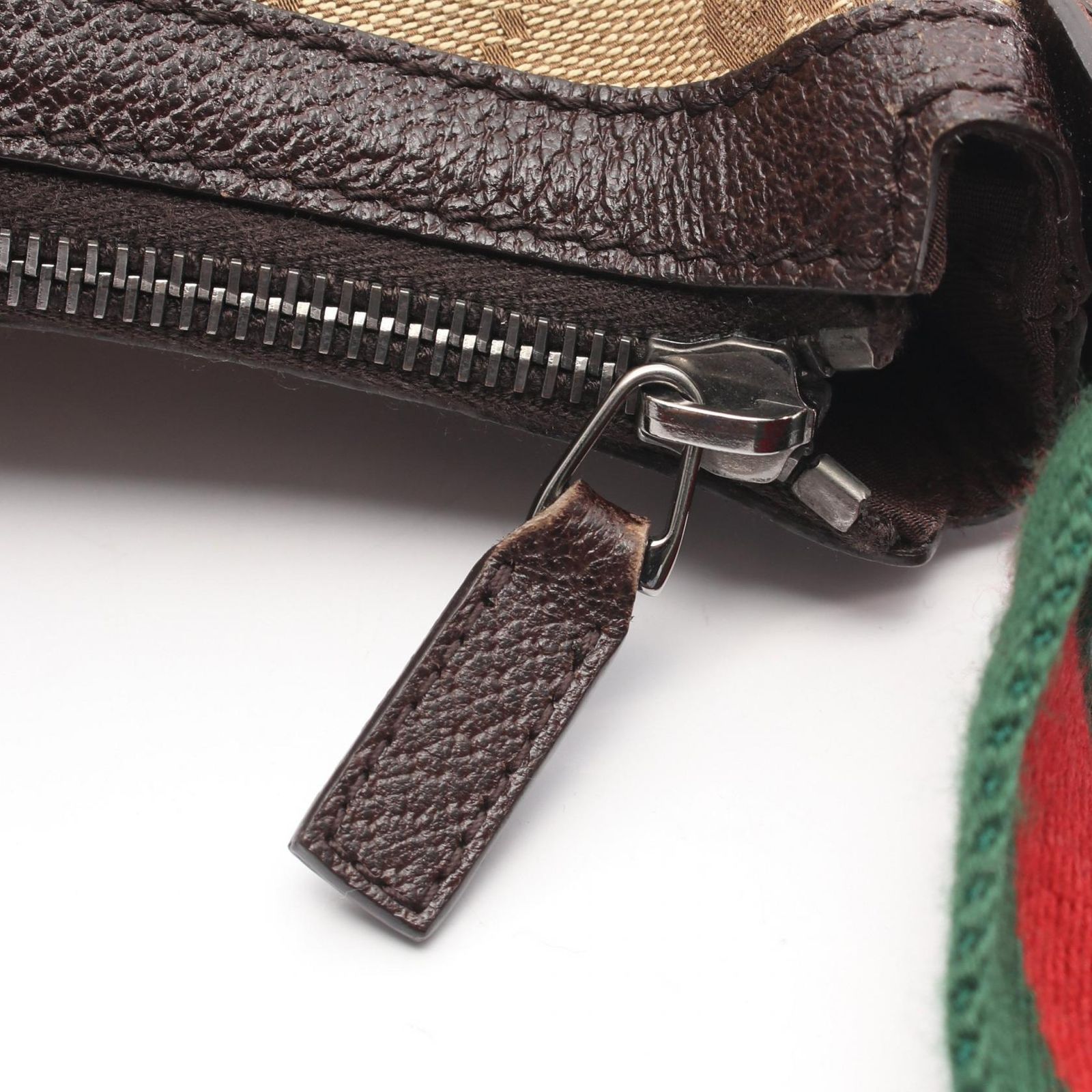 グッチ GUCCI ショルダーバッグ GGキャンバス 181092 ベージュ/ブラウン キャンバス レザー シェリーライン ショルダー レディース Used B