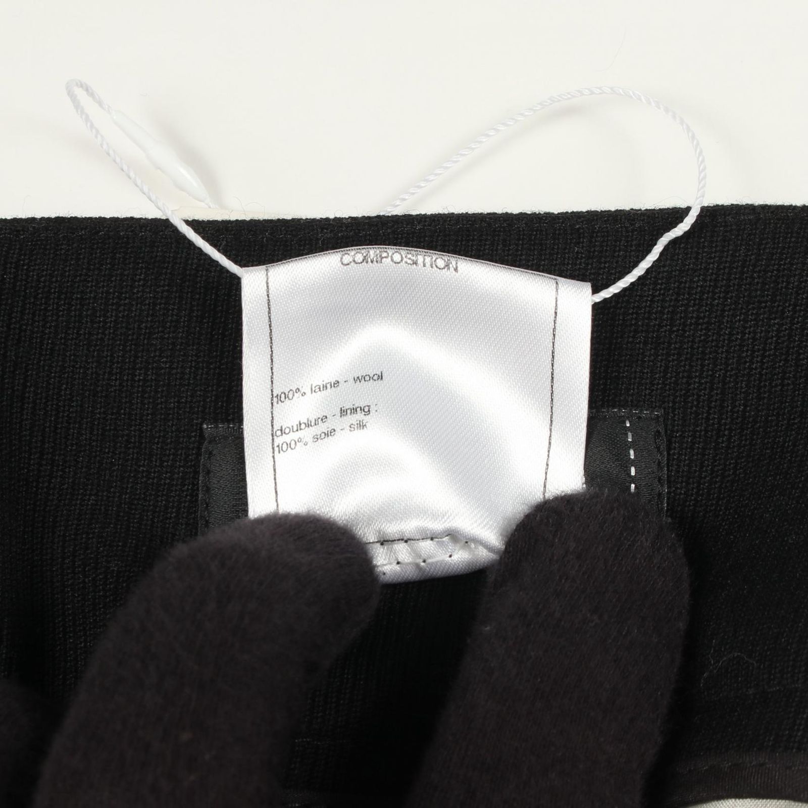 シャネル CHANEL パンツ レイヤード ワイド P43921V32493 ブラック ウール レイヤードパンツ レディース Used A