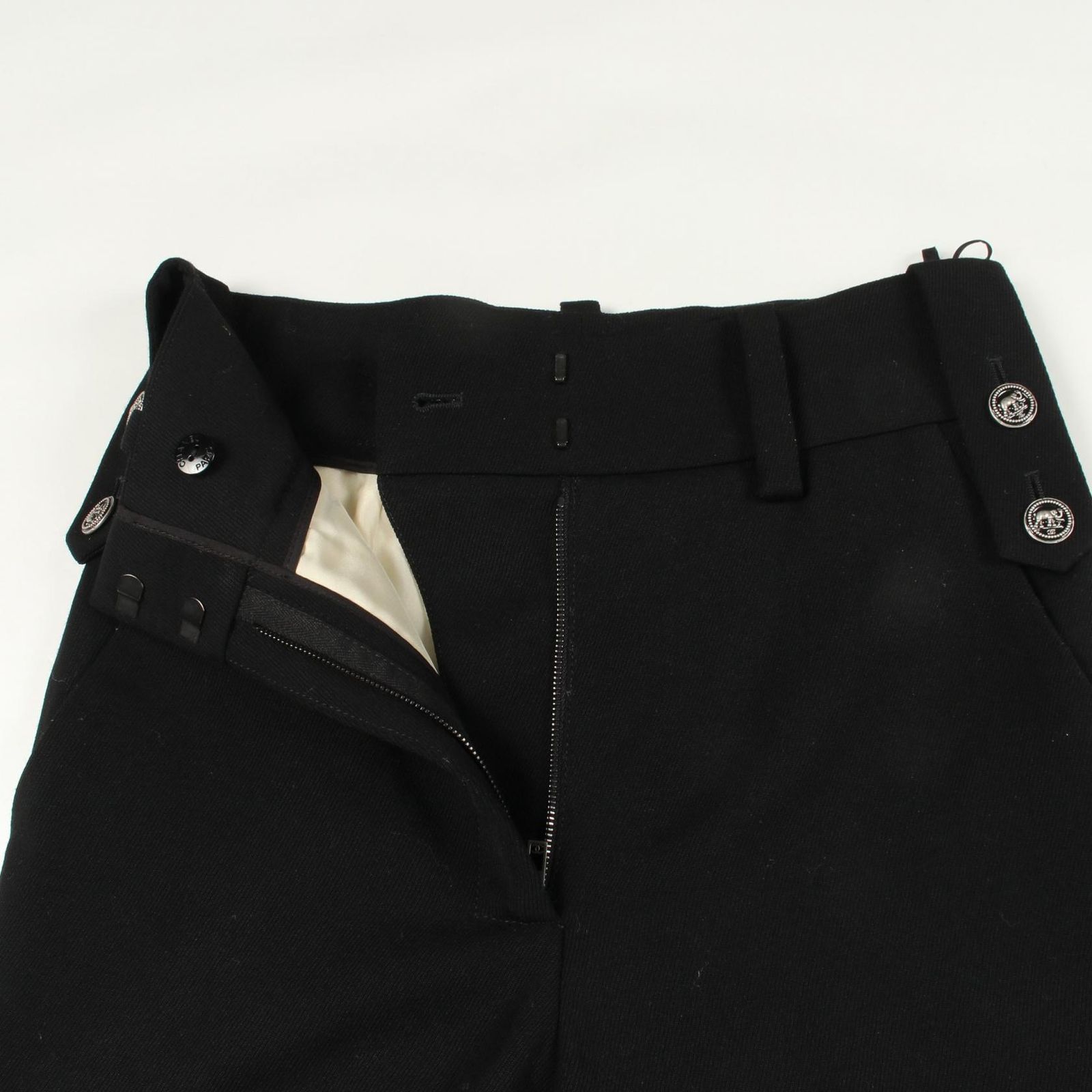 シャネル CHANEL パンツ レイヤード ワイド P43921V32493 ブラック ウール レイヤードパンツ レディース Used A