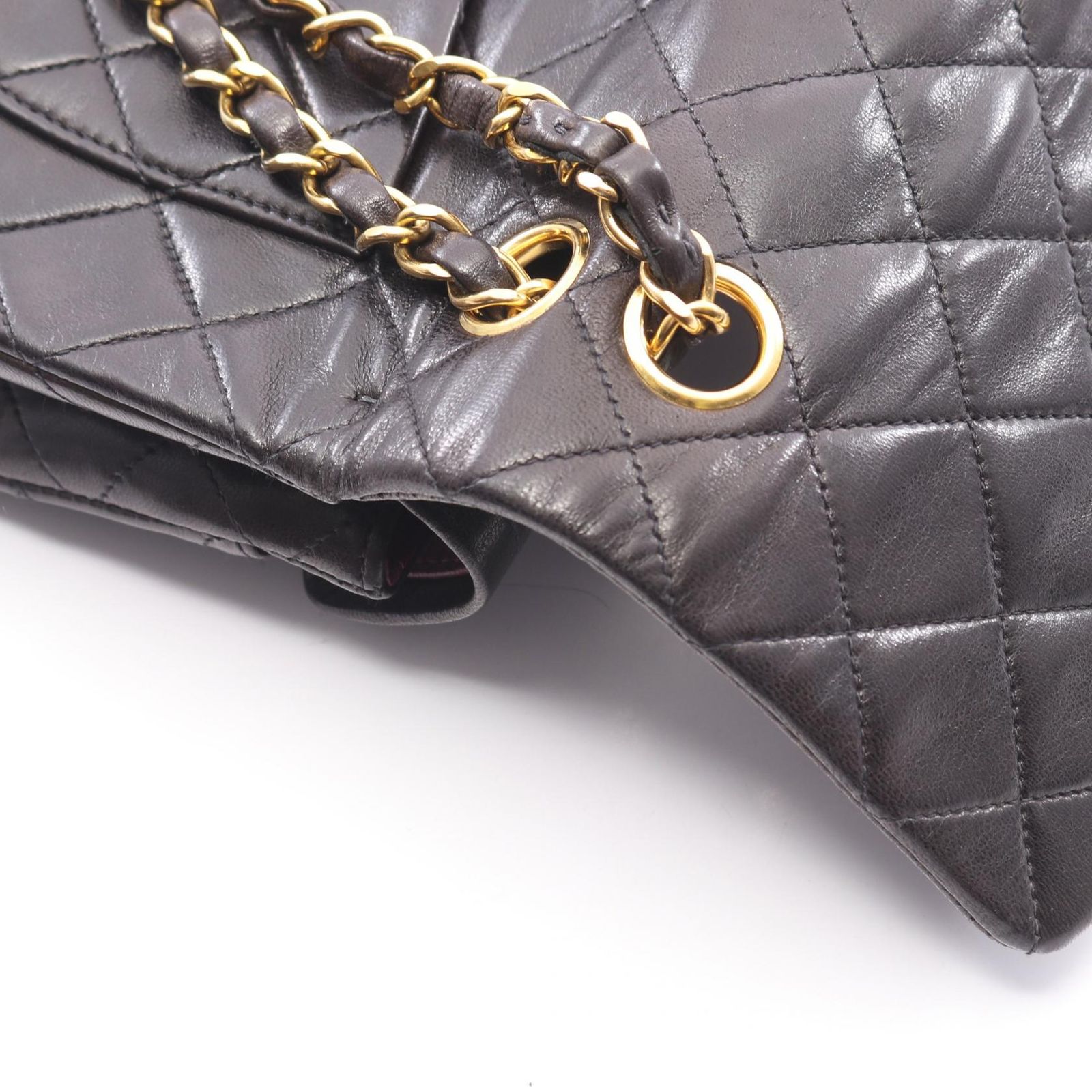 シャネル CHANEL ショルダーバッグ マトラッセ Wフラップ ブラック ラムスキン(羊革) マトラッセ ダブルフラップ チェーンショルダー レディース Used B シャネル CHANEL ショルダーバッグ マトラッセ Wフラップ ブラック ラムスキン(羊革) マトラッセ ダブルフラップ チェーンショルダー レディース Used B