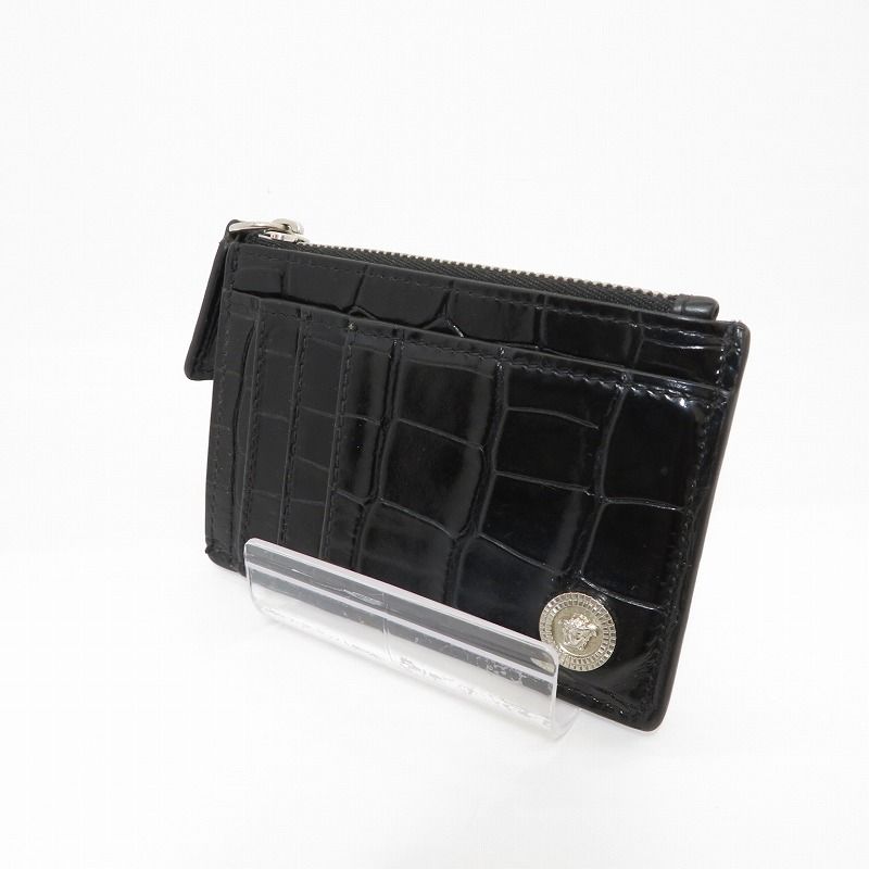 【瀬戸大橋店】 中古 VERSACE | ヴェルサーチ コインケース ブラック 【124】