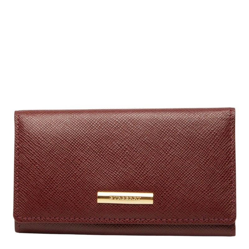 バーバリー ノバチェック 4連 キーケース ワインレッド ボルドー レザー レディース BURBERRY【228-73553】