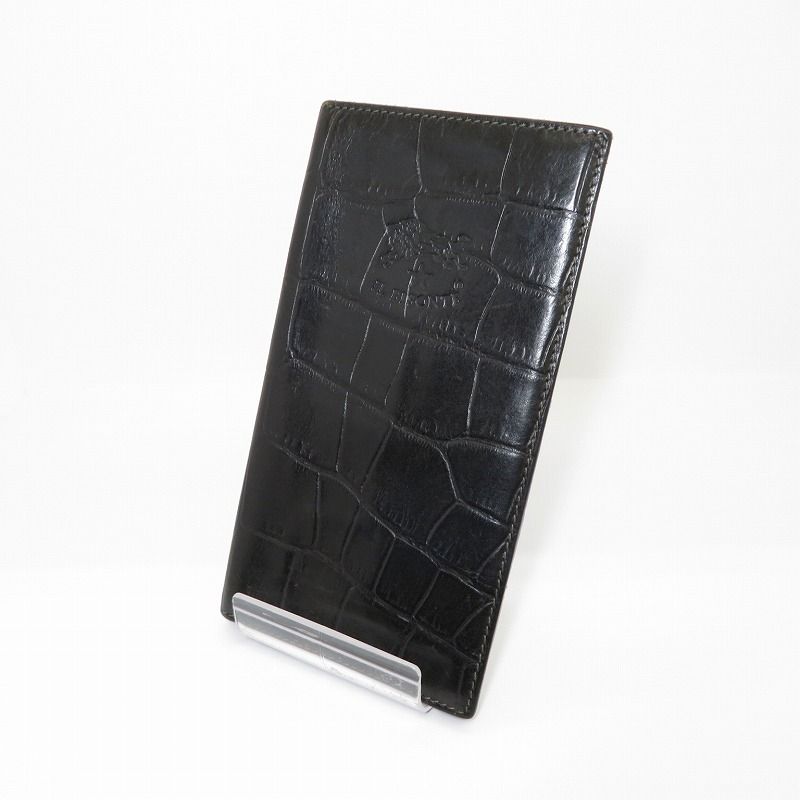 【瀬戸大橋店】 中古 IL BISONTE | イルビゾンテ 長財布 型押しロングウォレット 5402306040 ブラック 【124】 瀬戸大橋店】 中古 IL BISONTE | イルビゾンテ 長財布 型押しロング