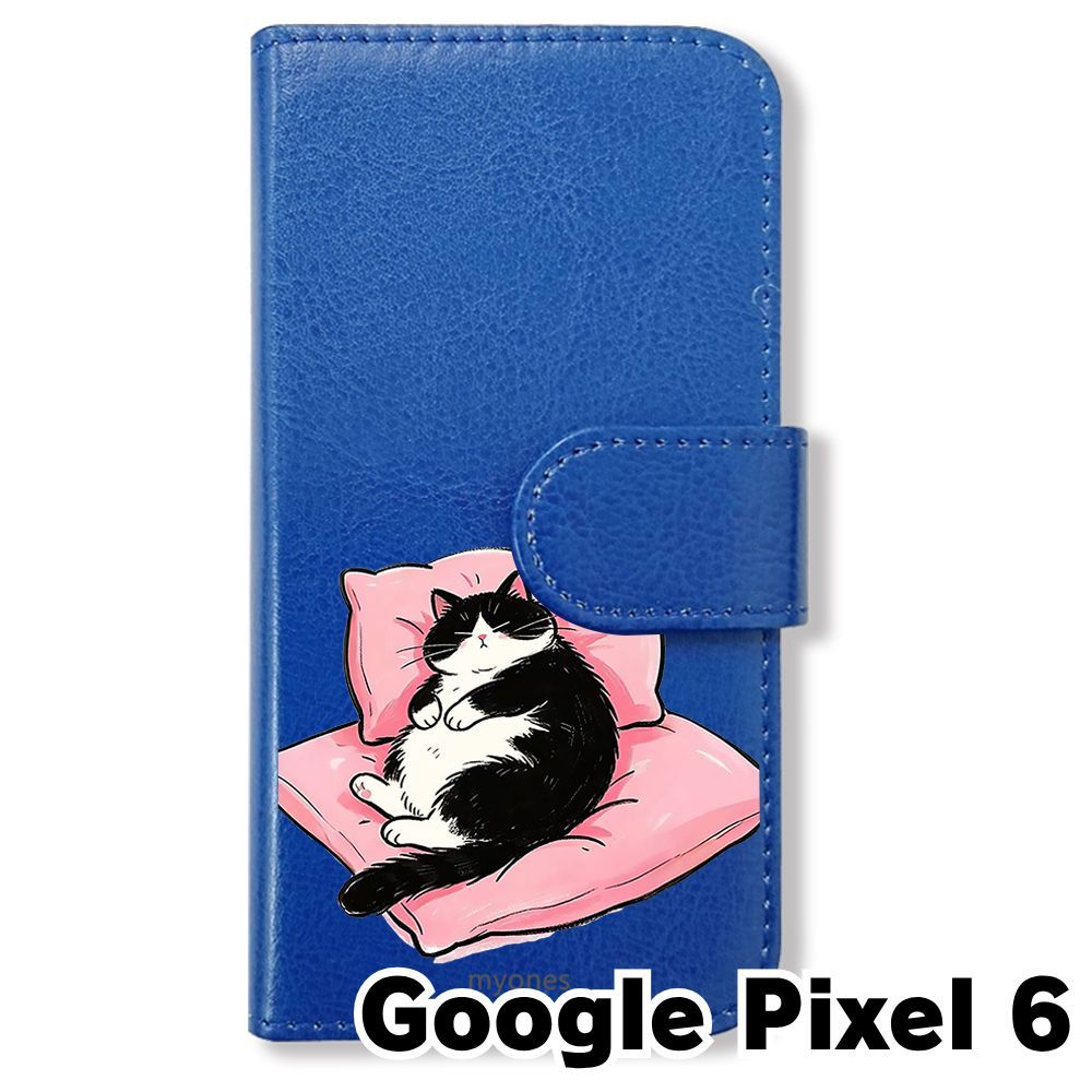 新品未使用】 Google Pixel 6 手帳型スマホ ケース (色：ダークブルー
