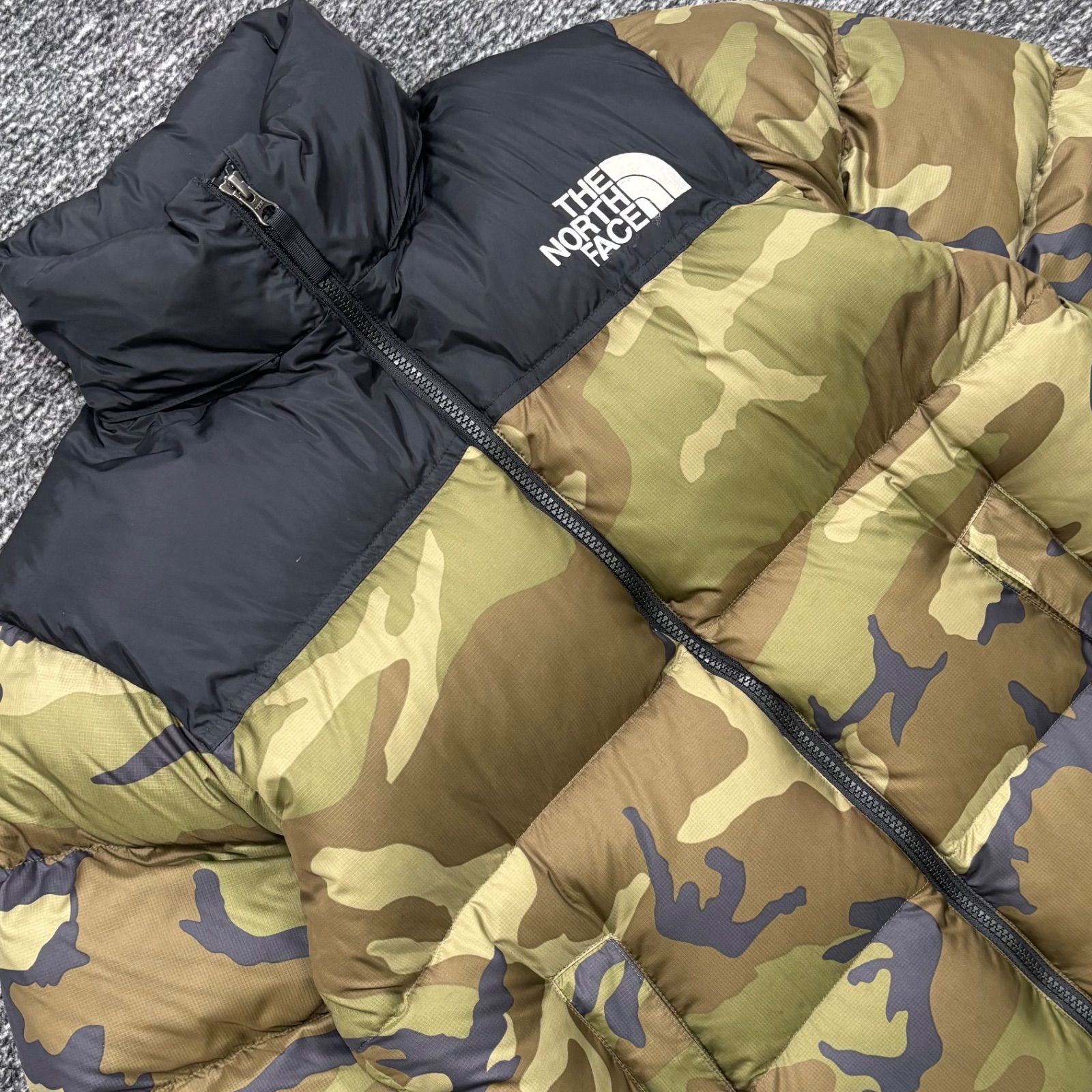 極美品 THE NORTH FACE ND91842 NUPTSE JACKET CAMO M ノースフェイス