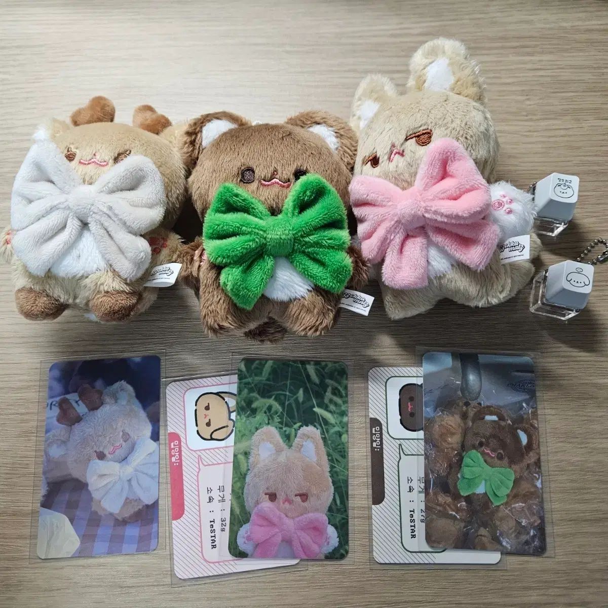 デビューできないと死ぬ病気にかかってしまいました ぬいぐるみ ぬい ムーン クマ まとめ キーキャップ キーホルダー 4部 縦型 カード ソン・アヒョン