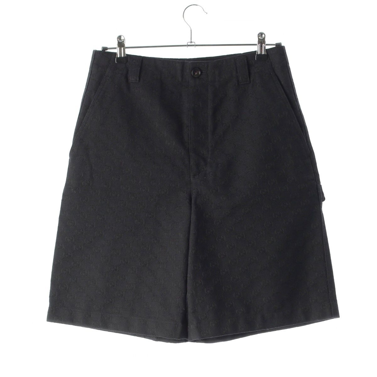 グッチ 25SS GGジャガード ペインターショーツ ショート パンツ ボトムス 791566 ブラック 44【中古】