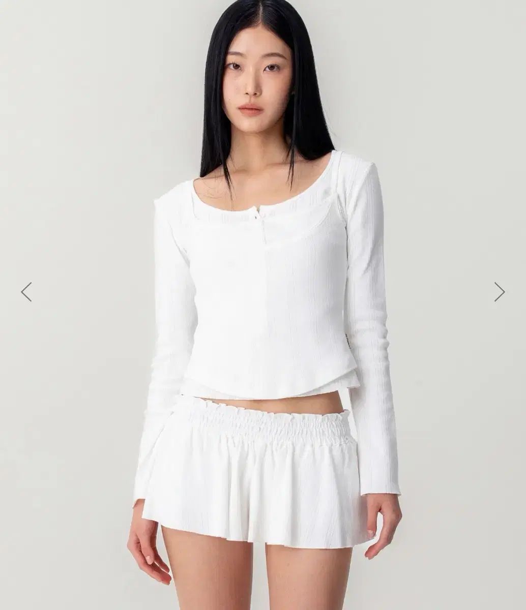 GLOWNY HONEY EYELET BUTTON LONG SLEEVE