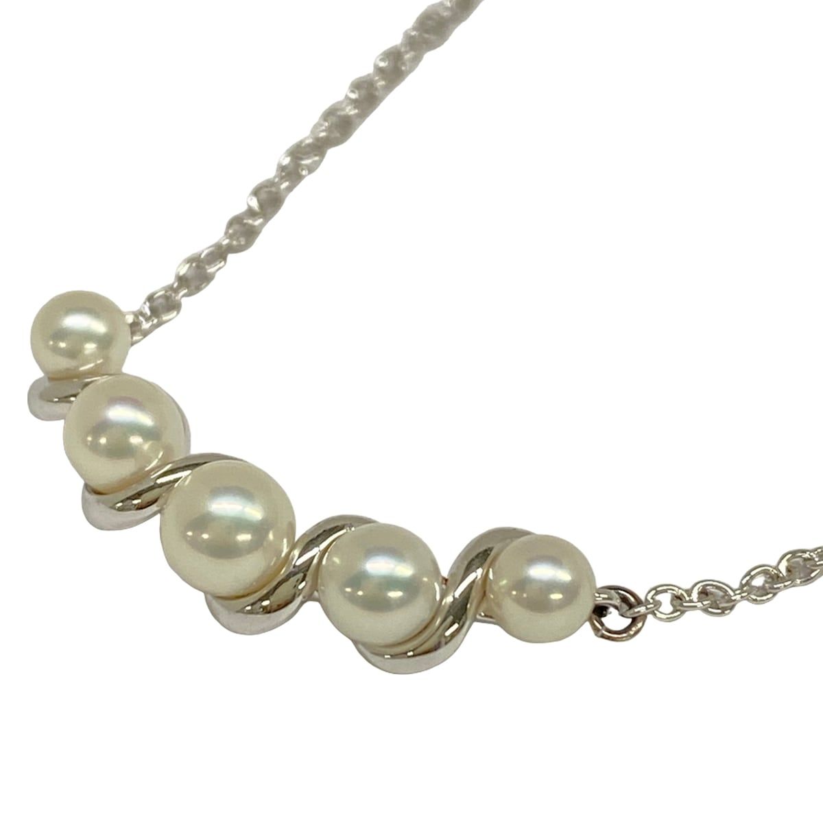 田崎真珠/TASAKI(タサキシンジュ) ネックレス美品 - シルバー×白 淡水パール 12,358円