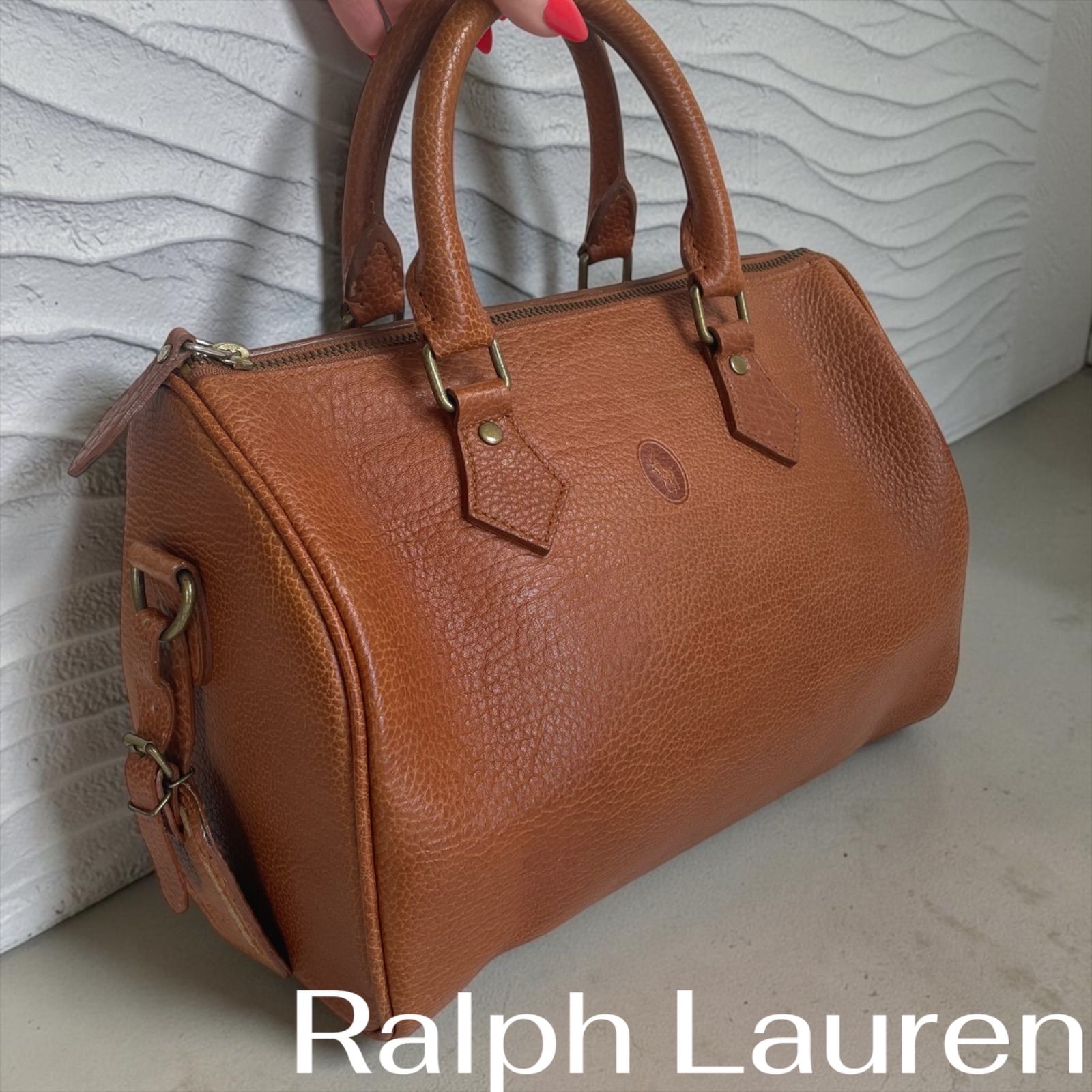 Polo Ralph Lauren ボストンバッグ レザー メンズバッグ