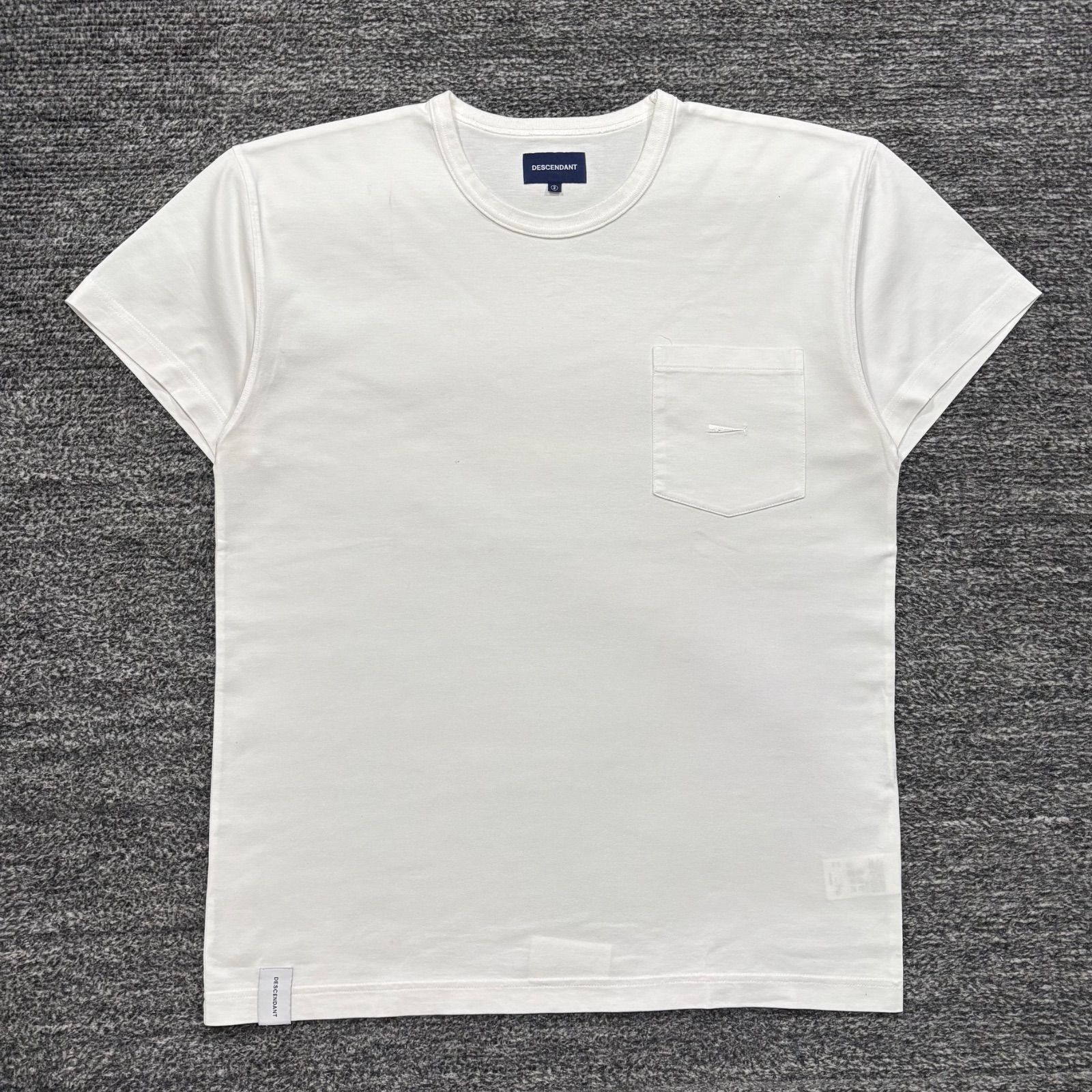DESCENDANT CACHALOT POCKET TEE White 2 ディセンダント カシャロ 
