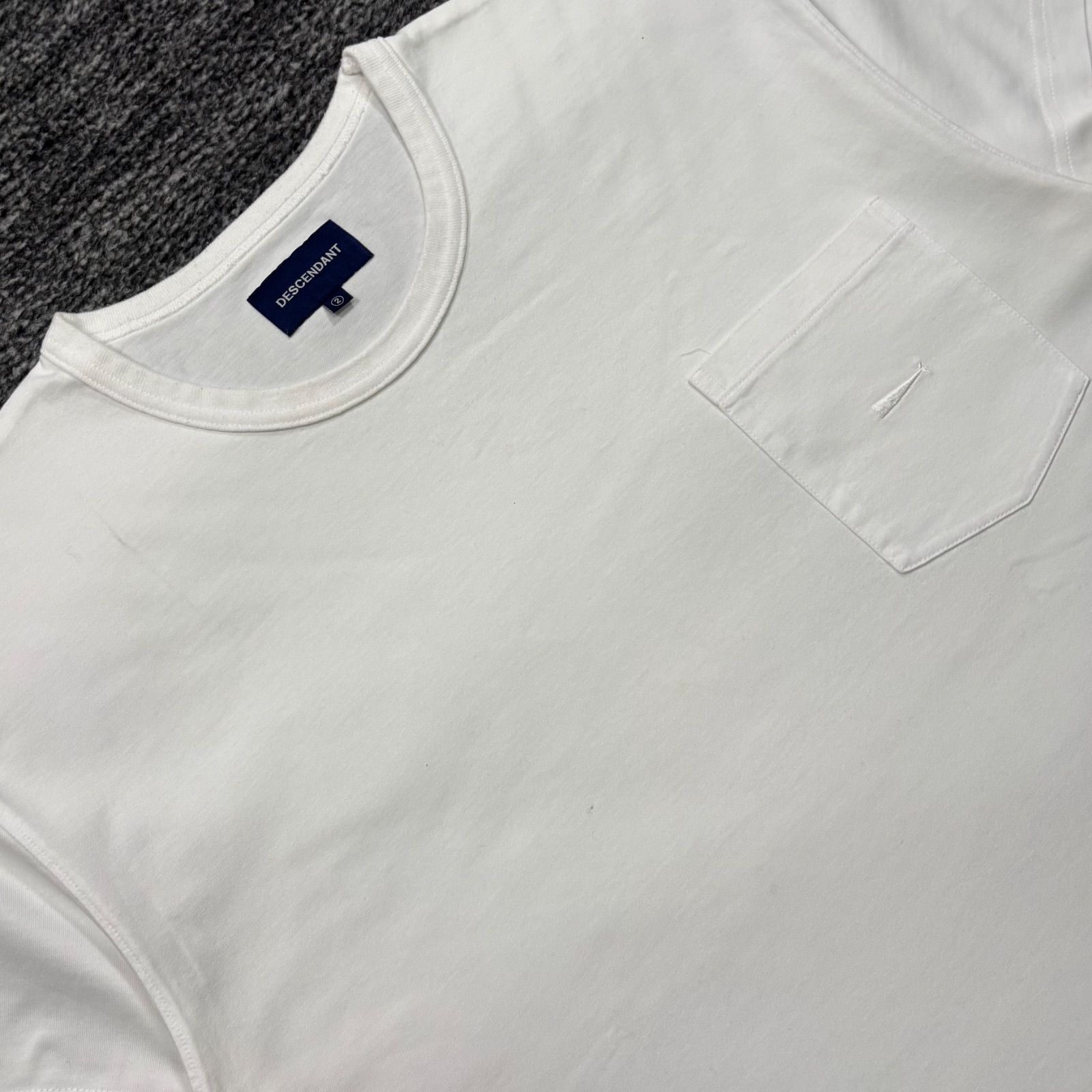 DESCENDANT CACHALOT POCKET TEE White 2 ディセンダント カシャロ 