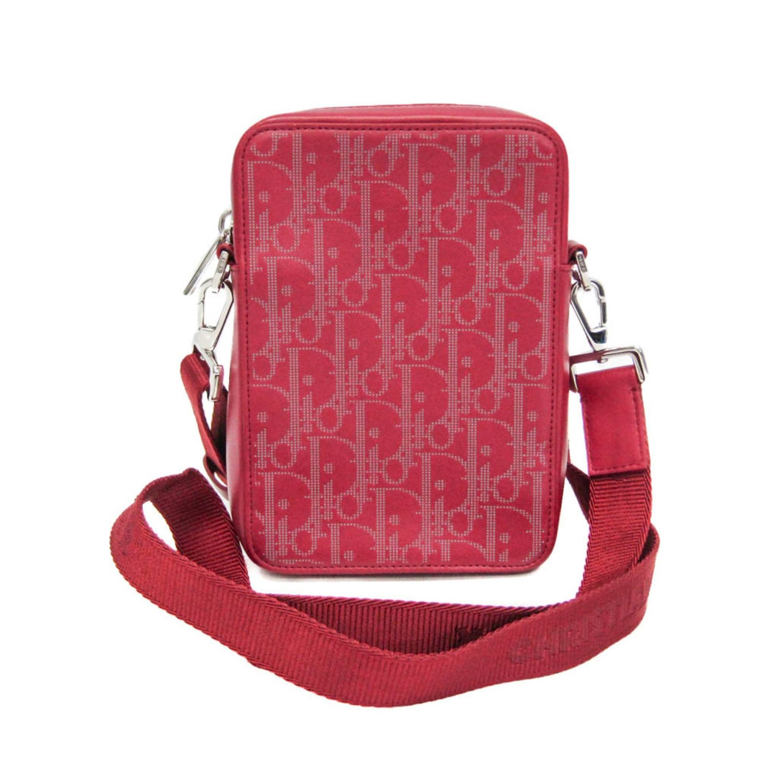 クリスチャン・ディオール(Christian Dior) オブリーク 2ESBC265CLP メンズ,レディース レザー ショルダーバッグ レッド