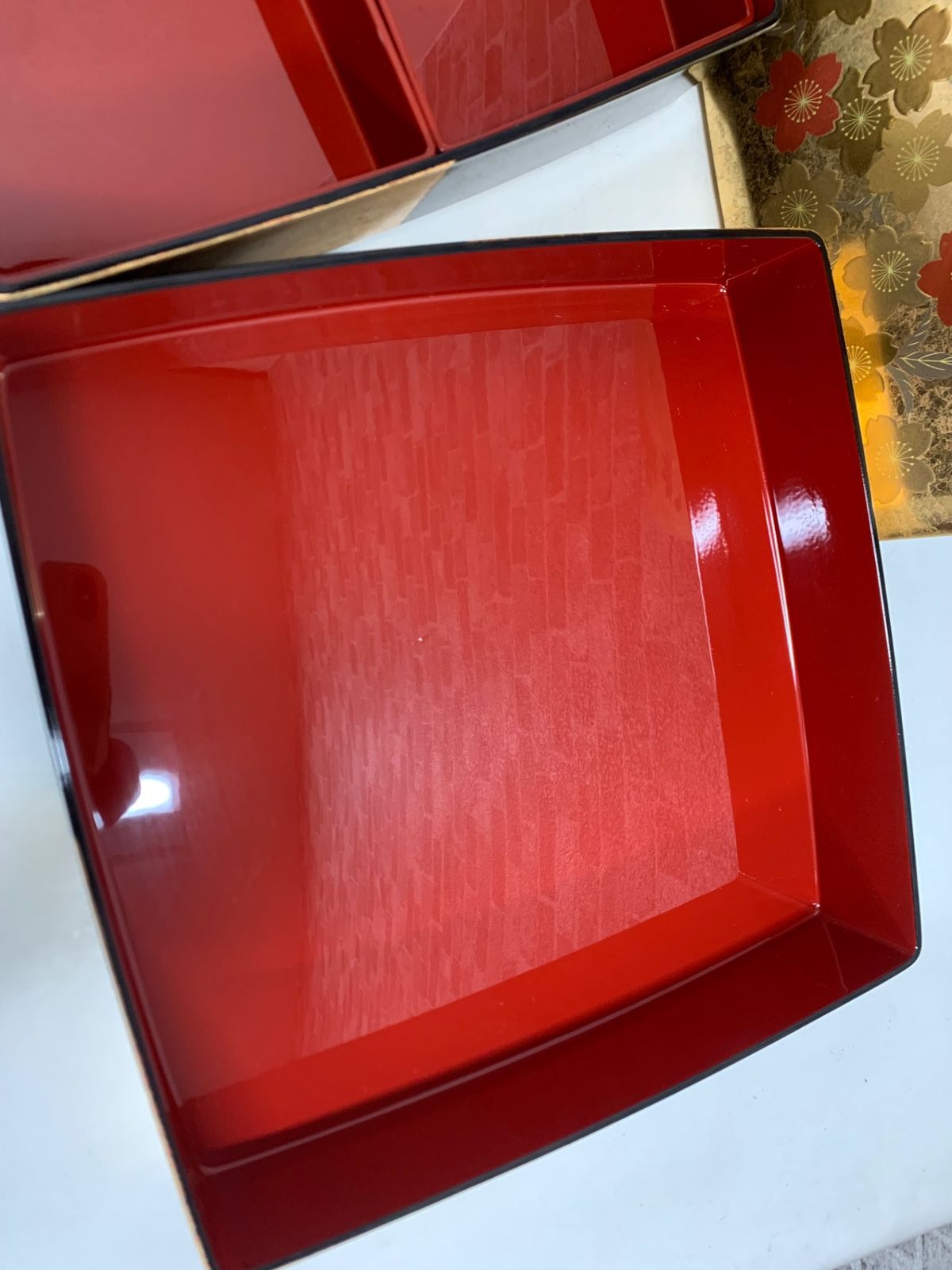 箔一 花うらら 胴張 オードブル重 2段 金沢箔 重箱 - メルカリ