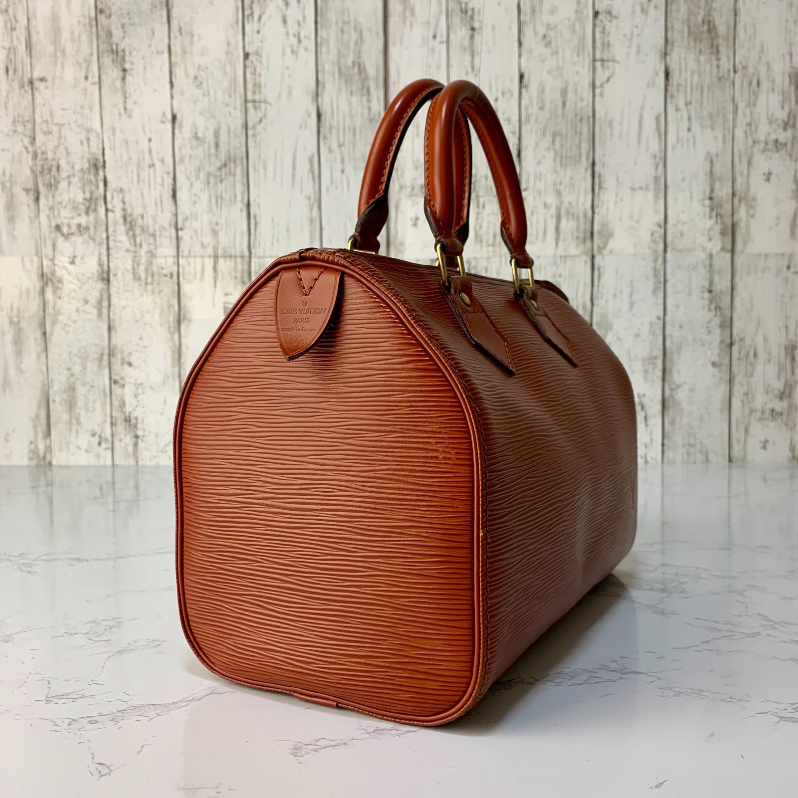 LOUIS VUITTON スピーディ 25 エピ ブラウン ハンドバッグ ミニ 