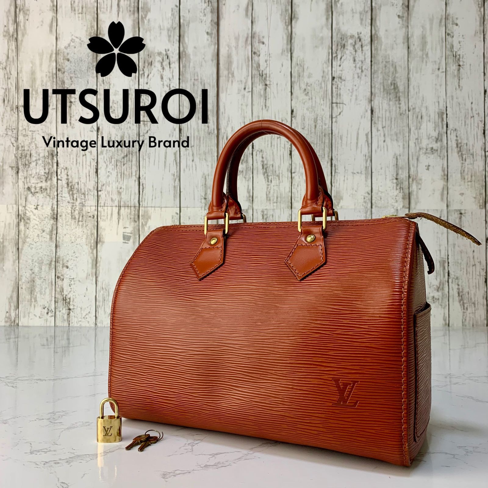 LOUIS VUITTON スピーディ 25 エピ ブラウン ハンドバッグ ミニボストン 【状態ランク:S】