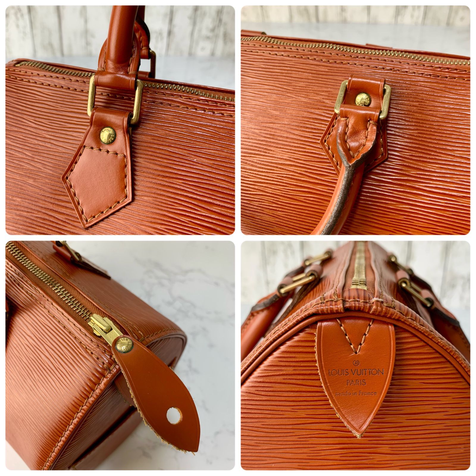 LOUIS VUITTON スピーディ 25 エピ ブラウン ハンドバッグ ミニ 
