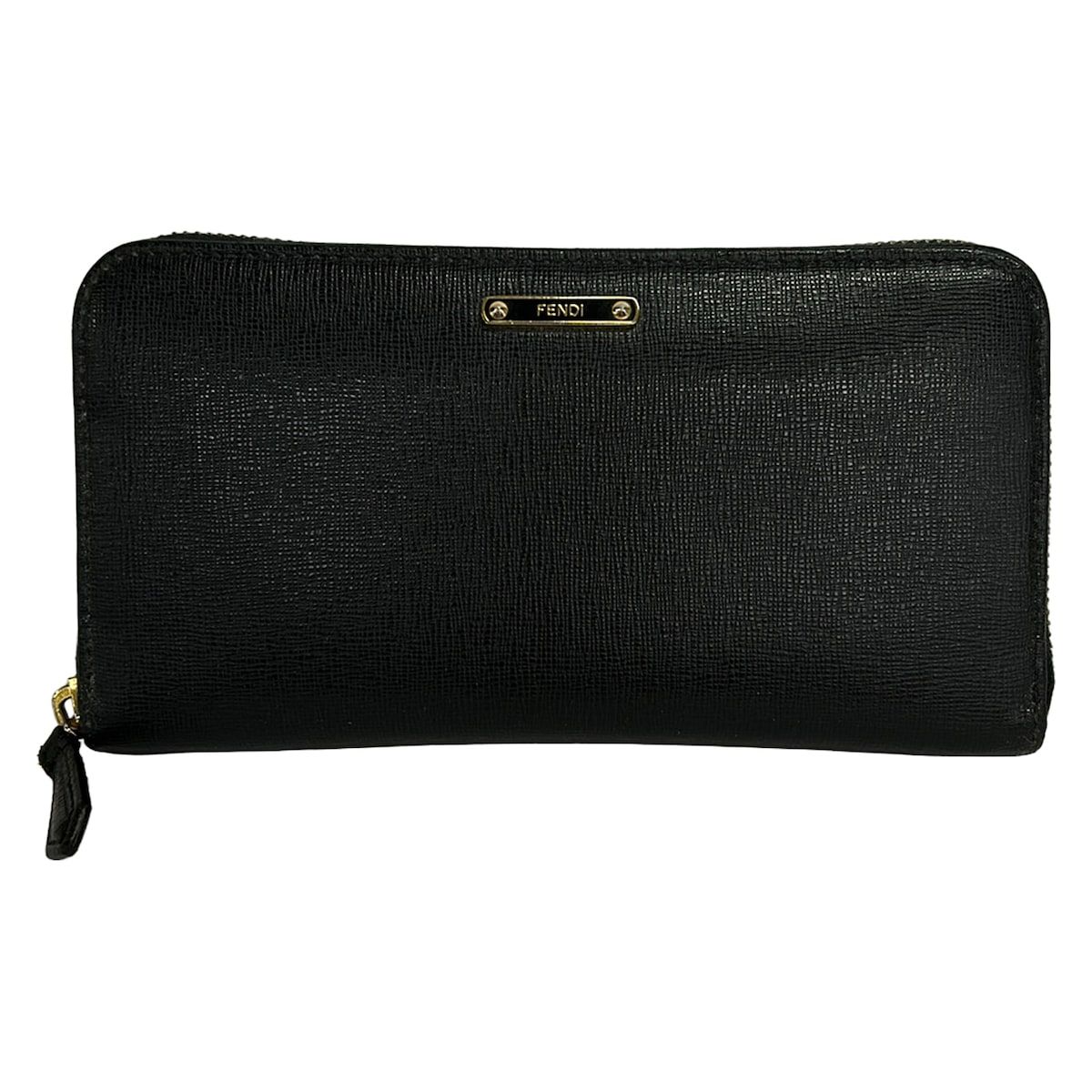 FENDI(フェンディ) 長財布 クレヨンズ 8M0299 黒 ラウンドファスナー レザー