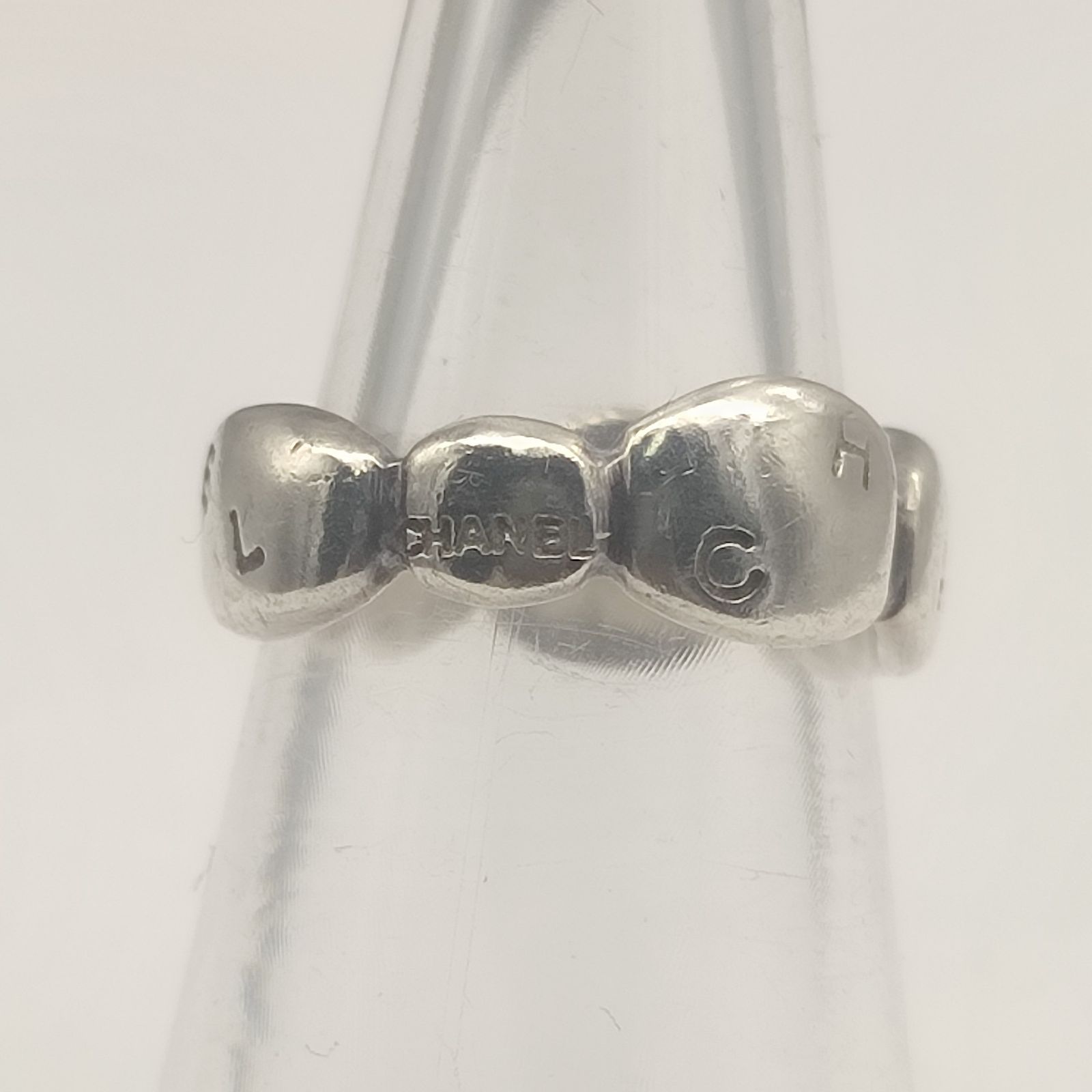 美品】CHANEL シャネル カメリアリング SILVER シルバー925 4.2g 8号