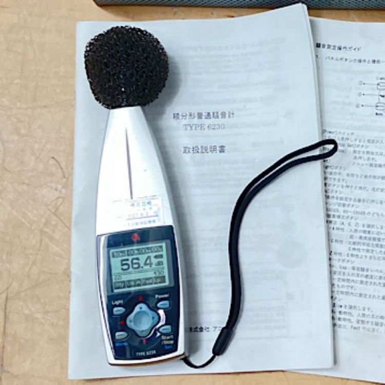 【中古】株式会社アコー TYPE6230 普通騒音計 検定合格2027年2月迄 説明書付 騒音測定器 ●134963