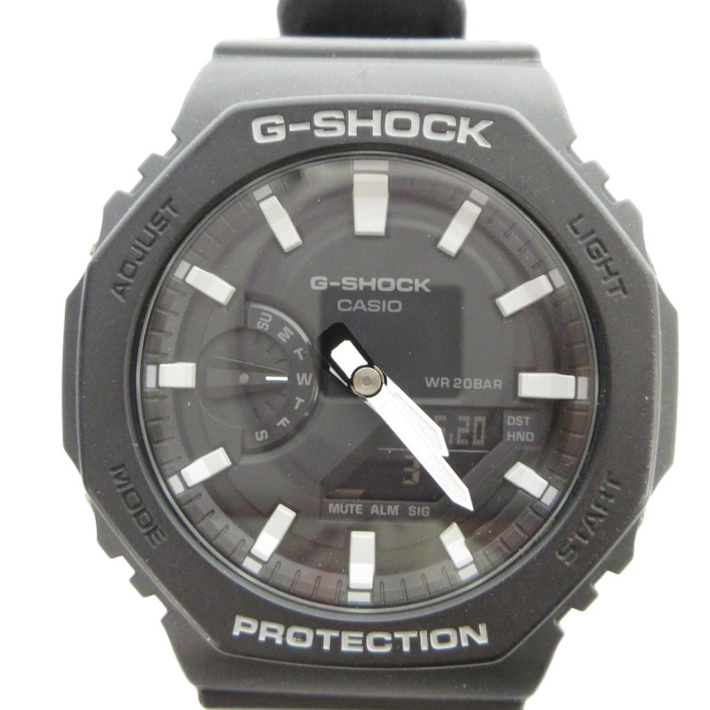 カシオジーショック CASIO G-SHOCK GA-2100 腕時計 ウォッチ クォーツ アナデジ ロゴ 黒 ブラック ■GY18 /MQ