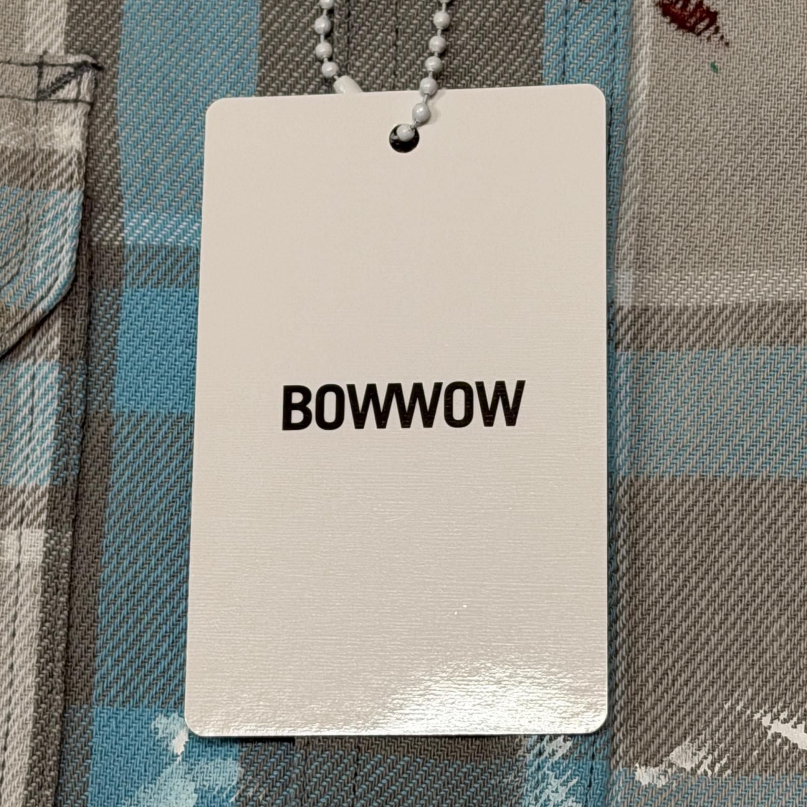 未使用 BOWWOW 25AW PAINTER'S PAINT STAINED FLANNEL SHIRT チェック