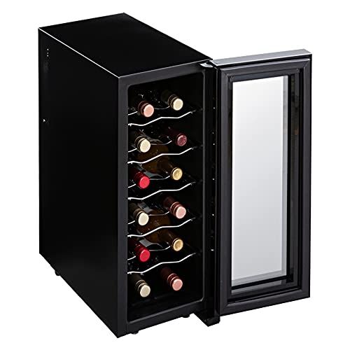 アイリスオーヤマ ワインセラー 12本収納 33L 12~18℃ ペルチェ式 庫内LED ミラーガラス メーカーPWC-331P-B送料無料