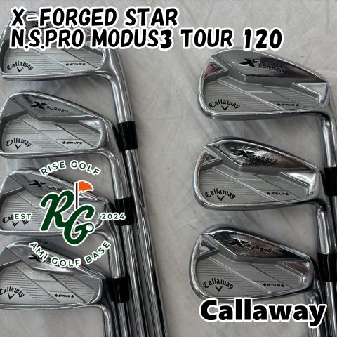 【中古】アイアンセット キャロウェイ X-FORGED STAR◆N.S.PRO MODUS3 TOUR 120◆S◆23[8541]