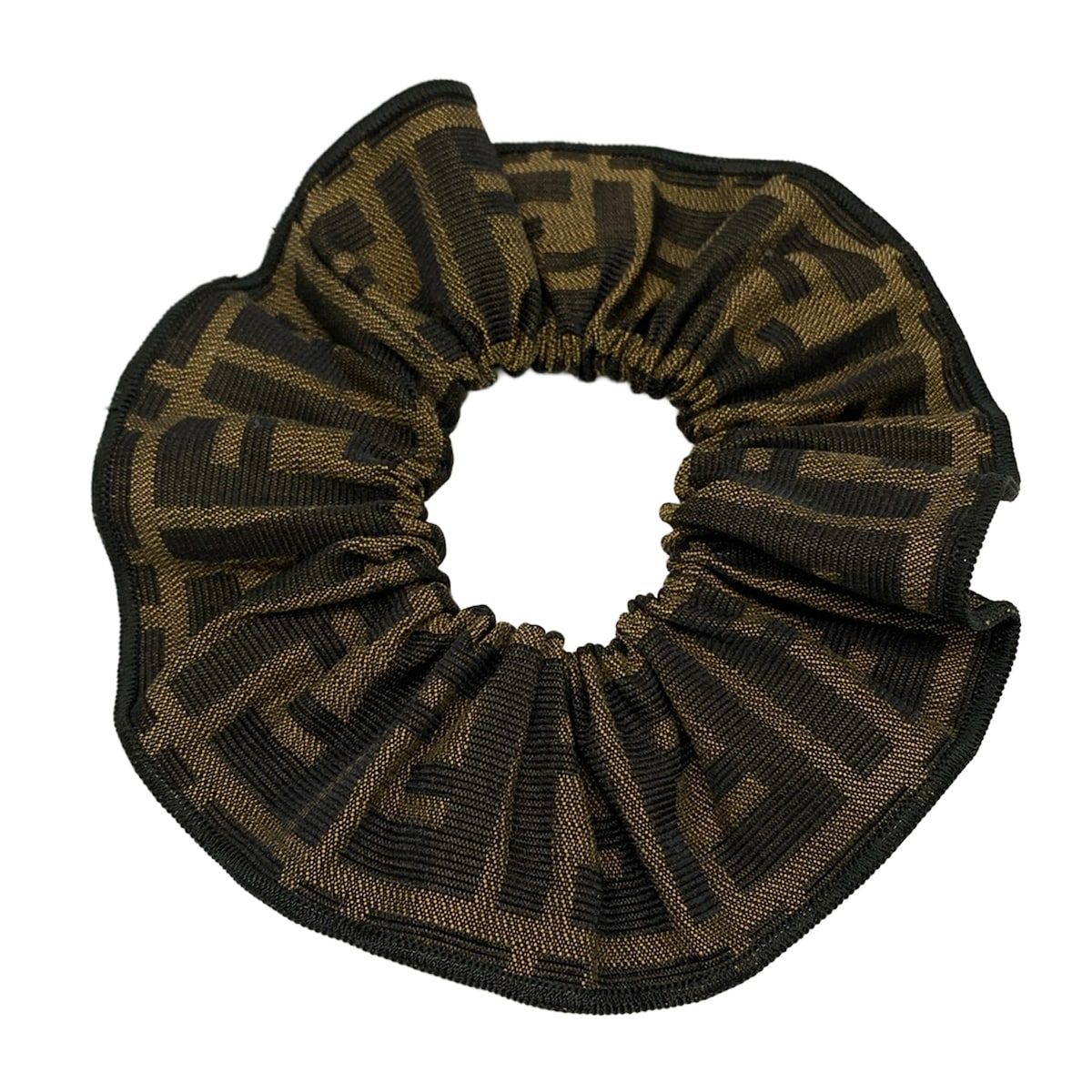 FENDI(フェンディ) シュシュ美品 - ライトブラウン×ダークブラウン ズッカ柄
