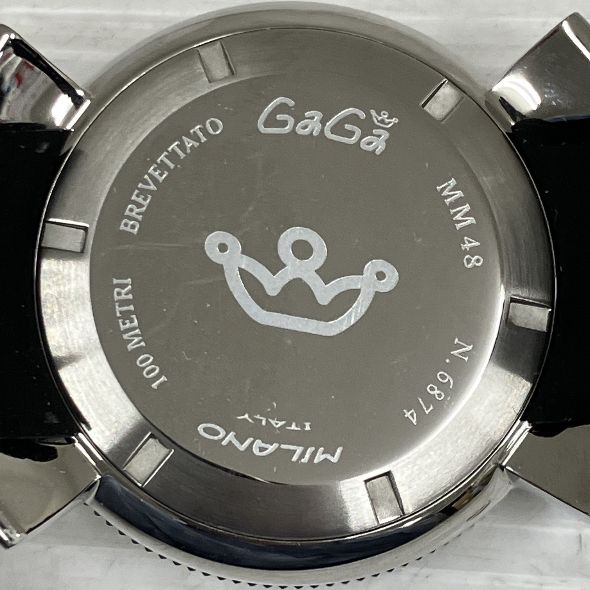 GaGa MILANO ガガミラノ クロノ 48mm マルチカラー クォーツ メンズ