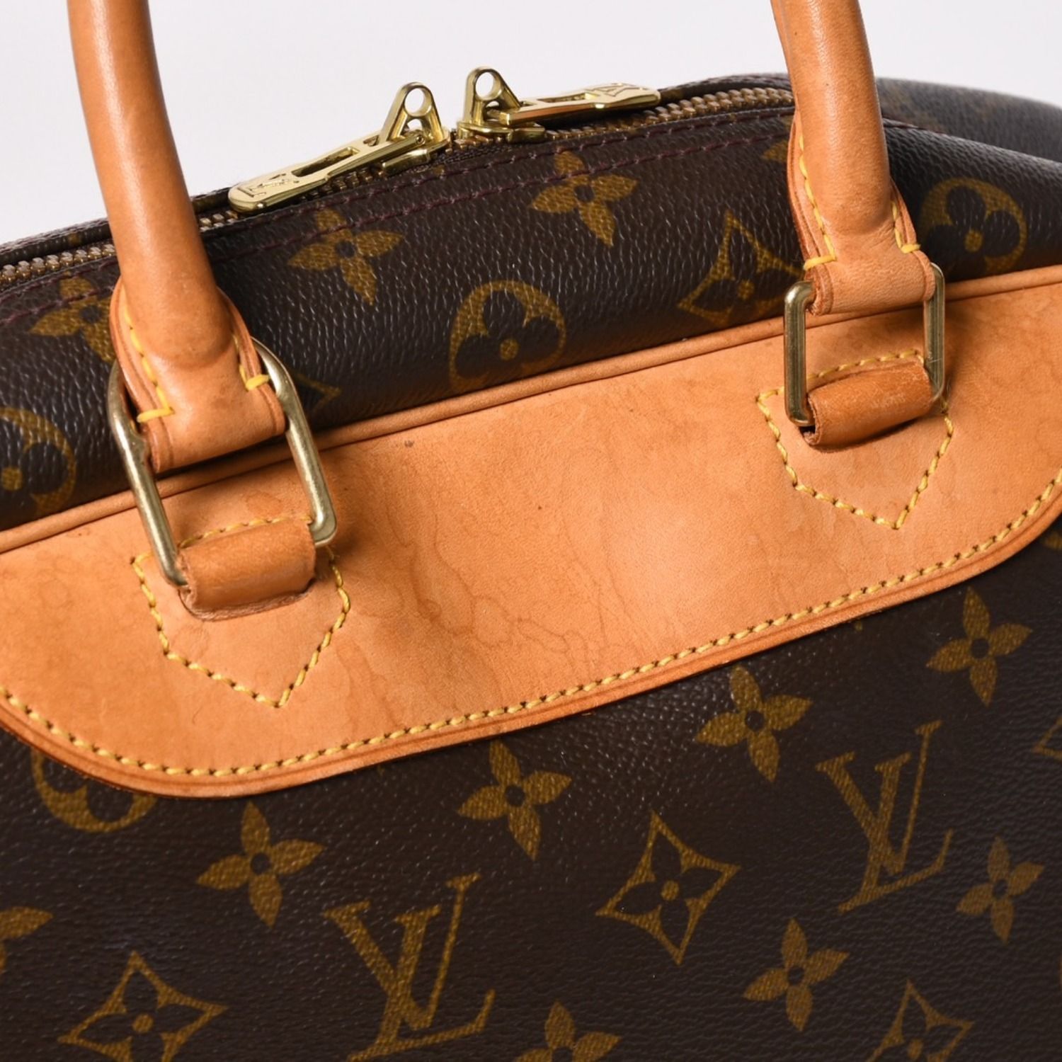 極美品 LOUIS VUITTON ルイヴィトン M47270 ドーヴィル ハンドバッグ 