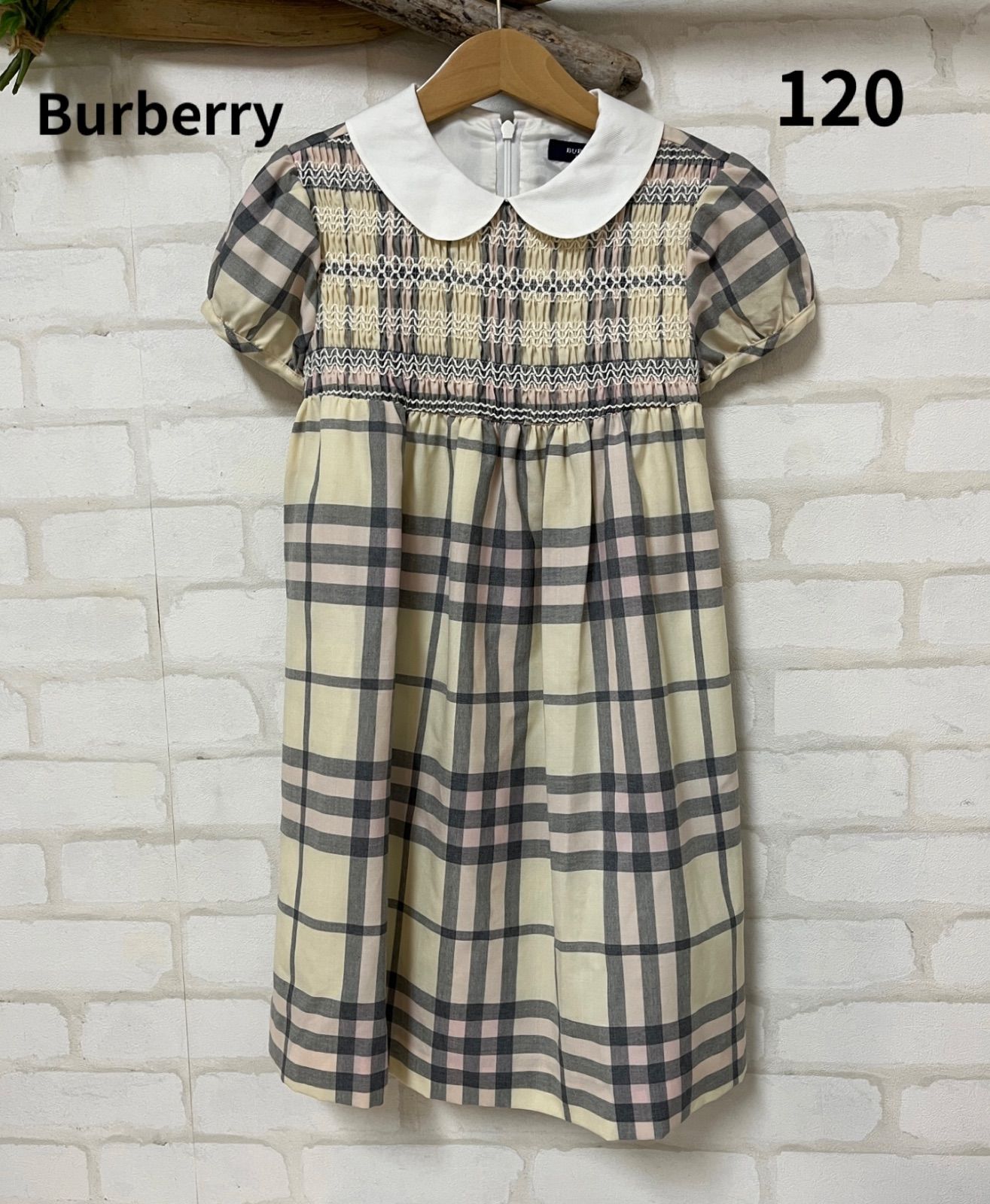 バーバリー　半袖 ワンピース　120 子供服 ブランド BURBERRY バーバリー 半袖ワンピース 120 バーバリー