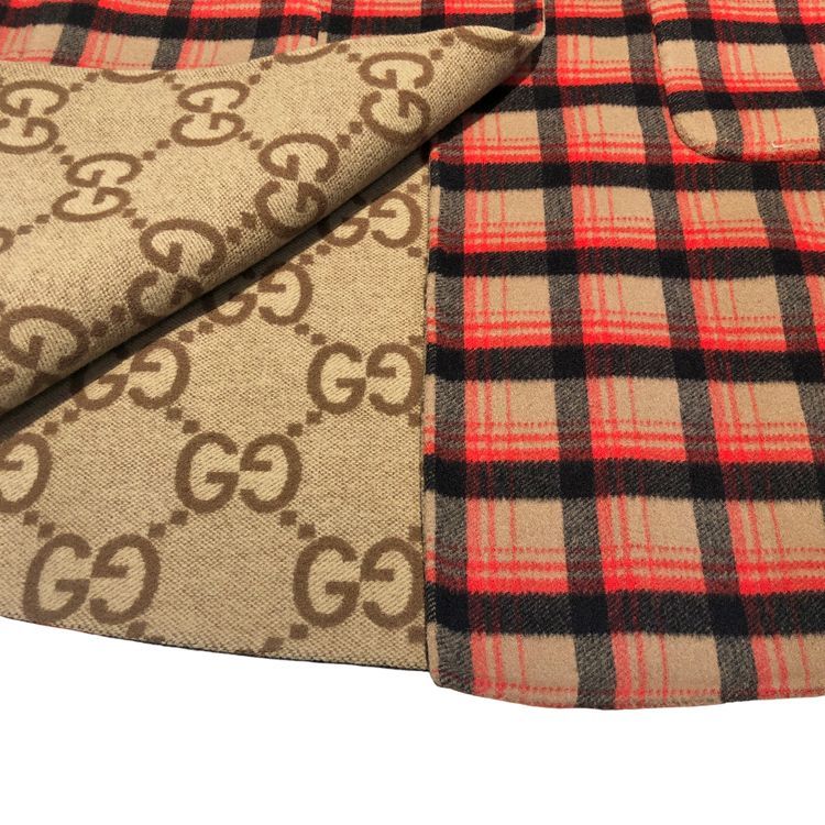 GUCCI グッチ GG リバーシブル ジャンボ ケープ 695127 コート